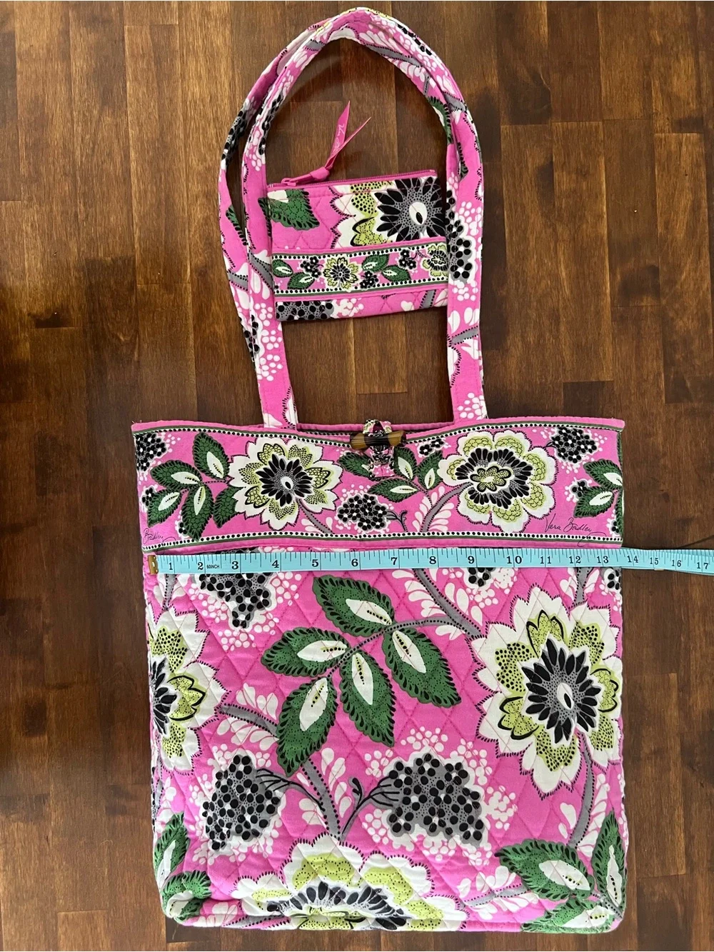 Vera Bradley Priscilla Pink Toggle Tote & Coin Purse